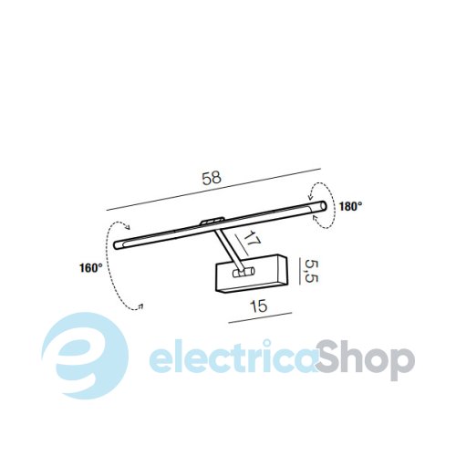 Подсветка для картин Azzardo AZ2653 Davinci 58 LED