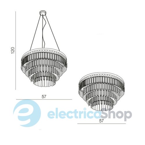Люстра Azzardo AZ2107 Salerno