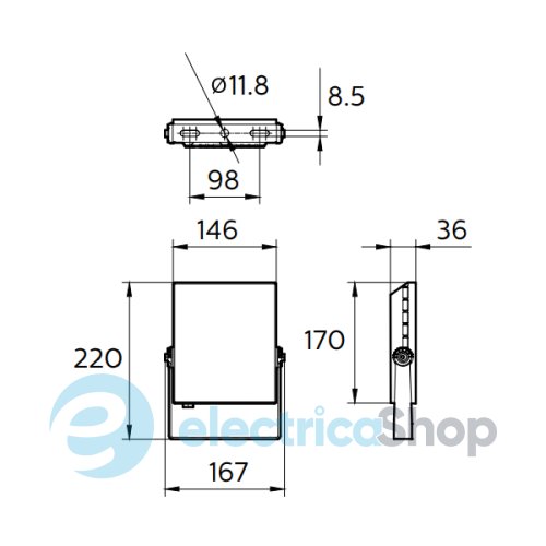Прожектор Philips BVP133 LED24/NW 30W 220-240V WB