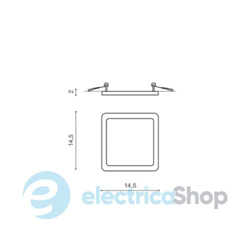 Світильник Azzardo Slim Square 15 LED AZ2836 3000K
