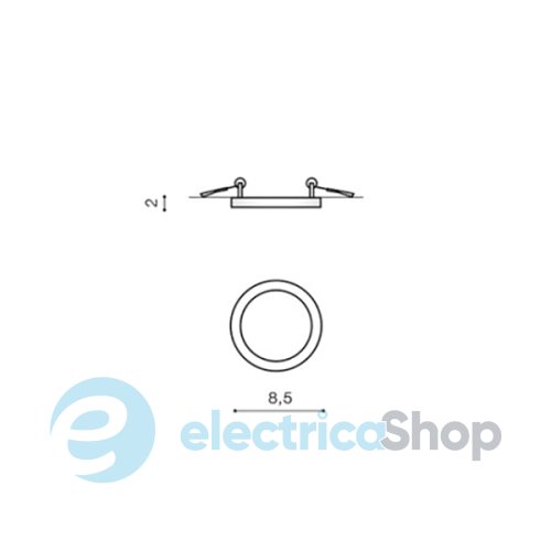 Світильник Azzardo Slim Round 9 LED AZ2862 4000K