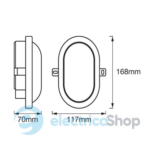 Вуличний світильник Ledvance LED Osram Bulkhead 6W 4000K BK