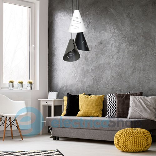 Люстра LUMINEX Alana black 5019