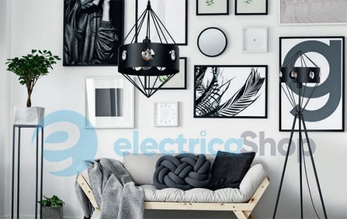 Торшер LUMINEX Candy black (1487)