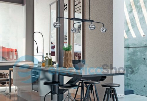 Люстра LUMINEX Amigo 7162 black/chrome