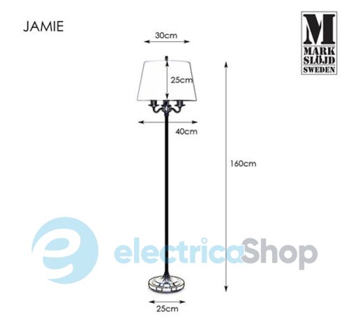 Торшер MARKSLOJD Jamie 107531