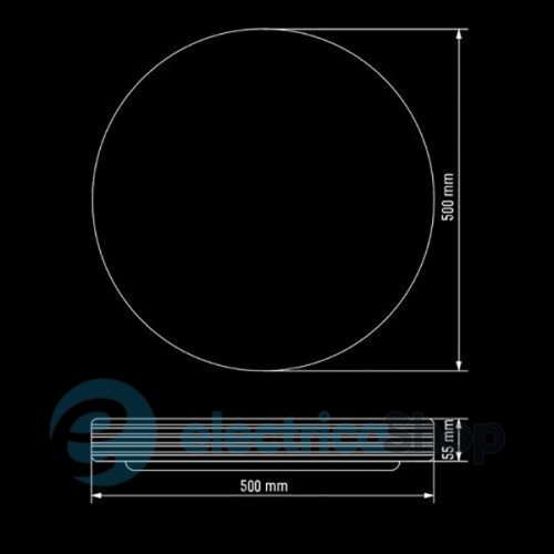 Светодиодный светильник Biom Smart SML-R04-80 80W 3000-6000K с пультом управления