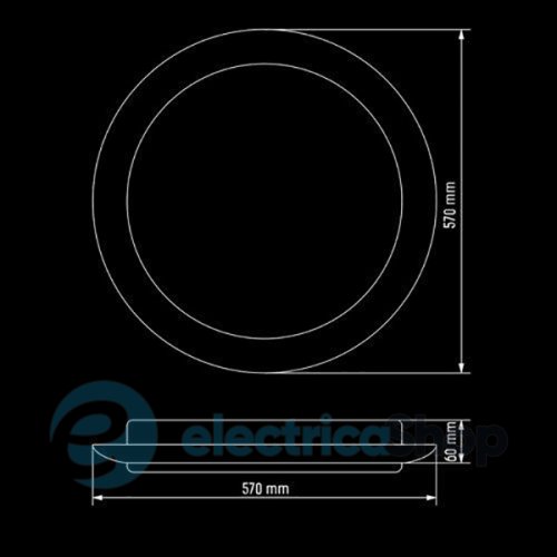 Светодиодный светильник Biom Smart SML-R06-80 80W 3000-6000K с пультом управления