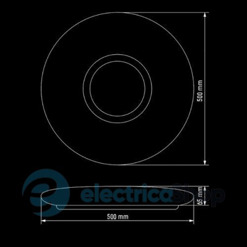 Светодиодный светильник Biom Smart SML-R07-80 80W 3000-6000K с пультом управления