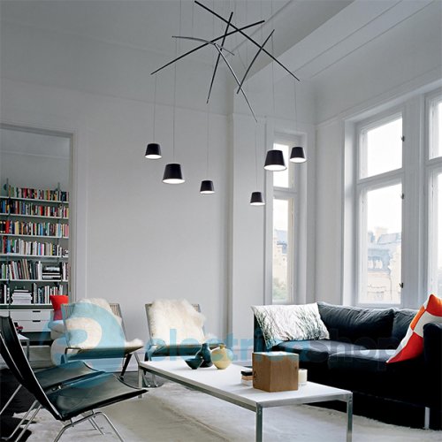 Люстра Ideal Lux 196992 Fish SP6 Nero