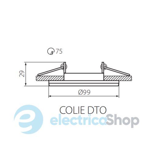 Точковий світильник Kanlux Colie DTO-W 26740