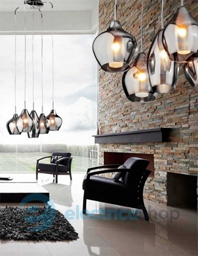 Подвесной светильник AZzardo Amber Milano AZ0722 chrome