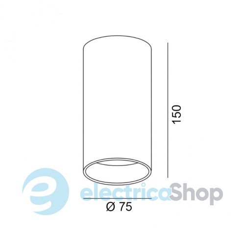 Точковий світильник LTX TUB L LED 18W, 4000К (02.0711.18.940.WH)