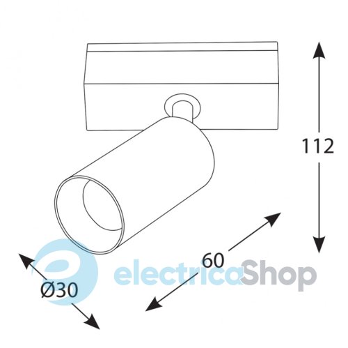 Трековий світильник LTX IN LINE TUB S LED 5.4W, 4000К (06.0361.8.940.WH)