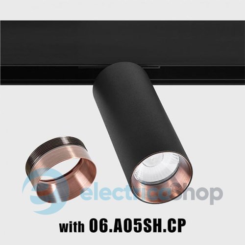 Трековий світильник LTX IN LINE TUB M LED 19W, 3000К (06.0514.19.930.BK)