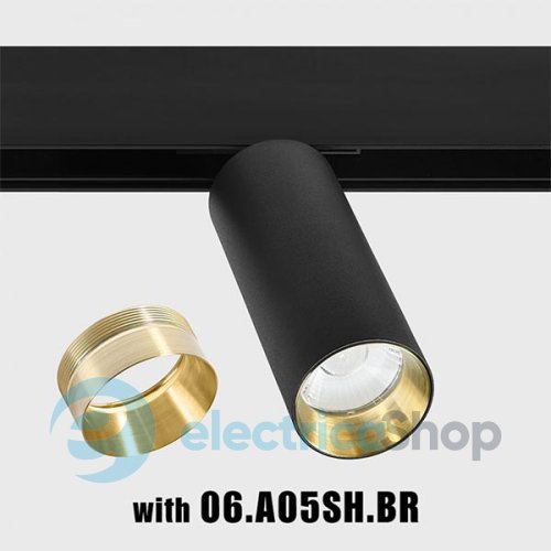 Трековий світильник LTX IN LINE TUB M LED 19W, 4000К (06.0514.19.940.BK)