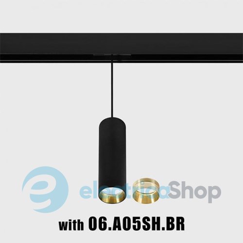 Трековий світильник LTX IN LINE TUB M LED 19W, 4000К (06.0521.19.940.BK) pendant