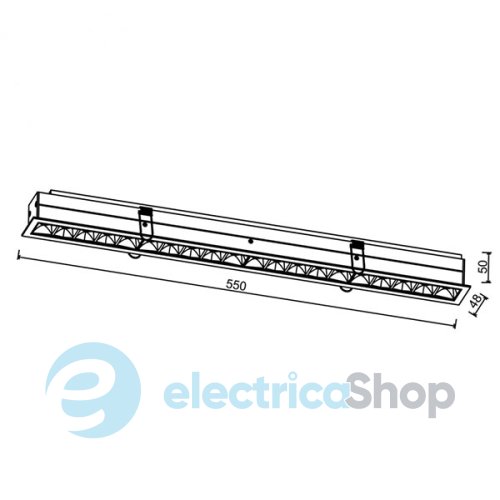 Світильник вбудований LTX Pixel 550 LED 31W, 3000К (01.0520.31.830.WH)