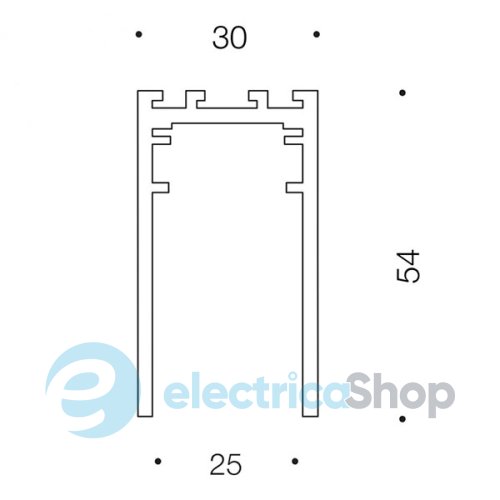 Трек накладний LTX IN LINE TRACK білий (06.S300.WH)