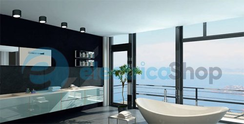 Точечный светильник LUMINEX Downlight led black 0895