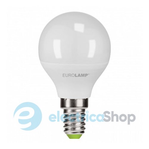 Светодиодная лампа «Eurolamp» ЕКО серия "P" G45 5W E14 3000K теплая (LED-G45-05143(P)