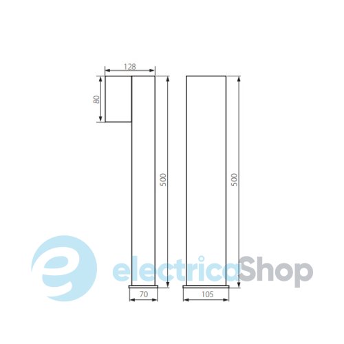 Парковый столбик Kanlux NOVIA 120 D 25661