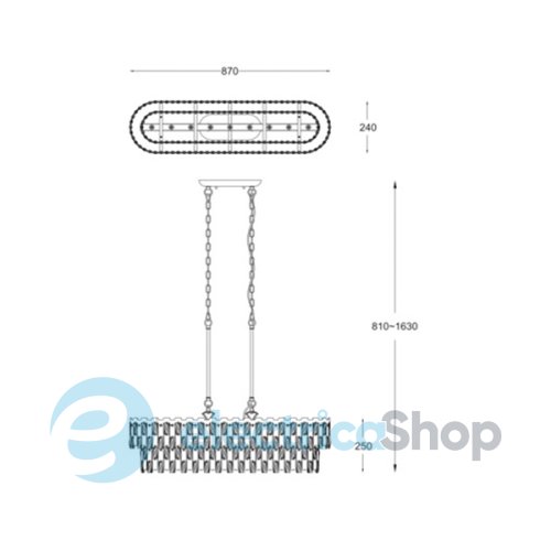 Люстра Zuma Line ANZIO P0480-09C-F4AC