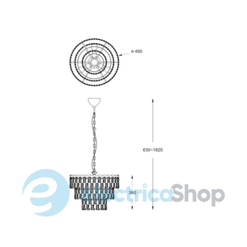 Люстра Zuma Line ANZIO P0480-04A-F4D7