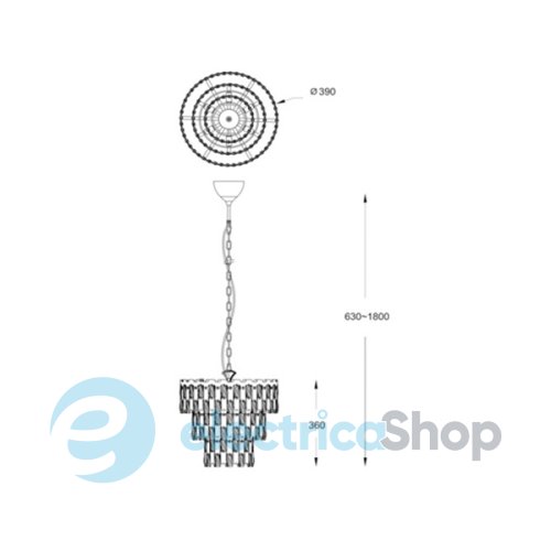 Люстра Zuma Line ANZIO P0480-07A-F4AC