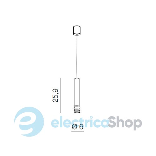 Підвісний світильник AZzardo Locus L pendant AZ3128 black