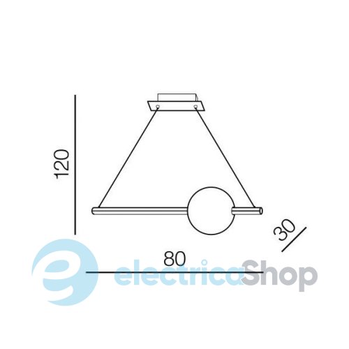 Люстра AZzardo Sandra 1 DIMM LED AZ3351