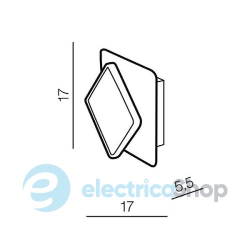 Настенный светильник Azzardo Onyx AZ3357 white
