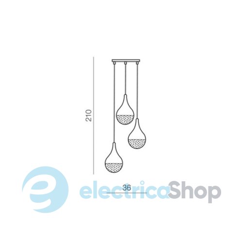 Підвісний світильник AZzardo Cecilia 3 AZ2174