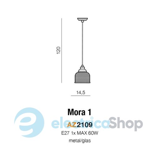 Підвісний світильник AZzardo Mora 1 AZ2109