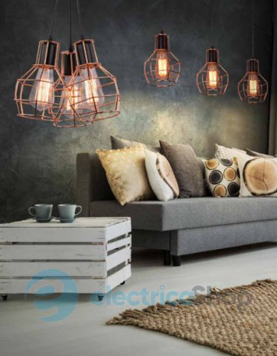 Підвісний світильник AZzardo Carron 3 Line AZ2141 copper