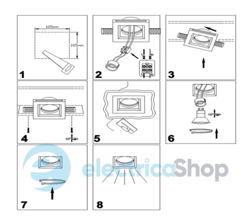Точковий світильник TRIO TATRA 651400101