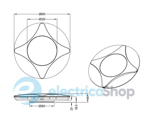 Светильник TRIO 679710506 NINJA LED с пультом ДУ