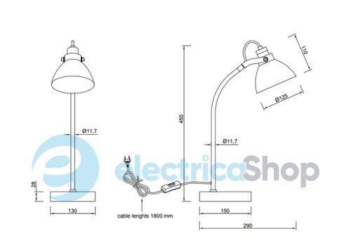 Настільна лампа TRIO TIMBER 505000130