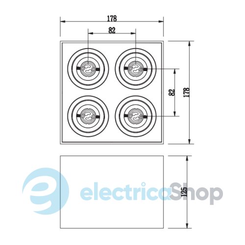 Точковий світильник TRIO BISCUIT 613000432