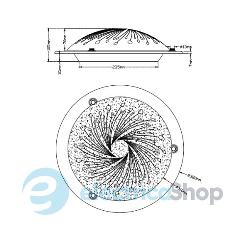 Потолочный светильник TRIO ROMADOUR 677312007