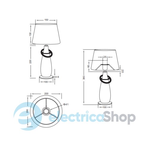 Настільна лампа TRIO THEBES R50641079