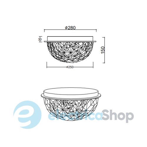 Потолочный светильник TRIO TRITON R60572000