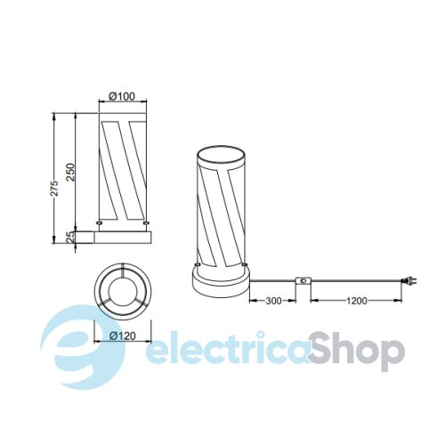 Настільна лампа TRIO FARINA R50900132
