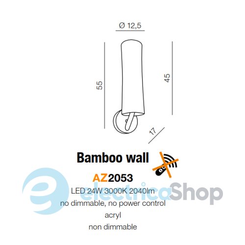 Бра AZzardo BAMBOO wall AZ2053