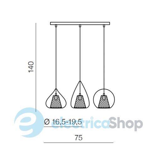 Підвісний світильник AZzardo GORDON Mix Line AZ2168
