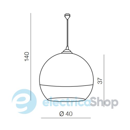 Підвісний світильник AZzardo SILVER BALL 40 AZ0734