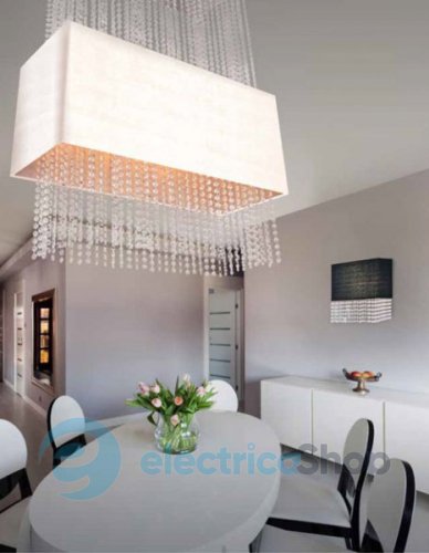 Люстра AZzardo AZ1589 GLAMOUR PENDANT white
