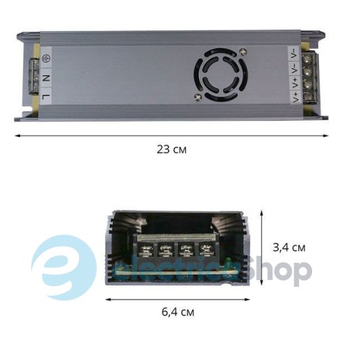 Блок питания  12V/DC 350W IP20, BIOM Professional BPU-350 29,2А негерметичный (11661)