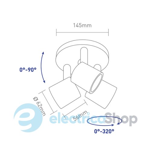 Світильник світлодіодний GLOBAL GSL-02C 12W 4100K білий (3-GSL-21241-CW)
