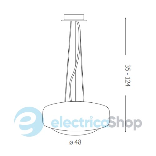 Подвесной светильник Ideal Lux COMFORT SP1 159553